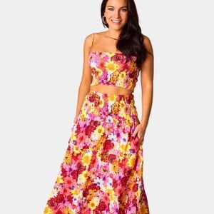 Buddy Love Vibrant Floral Maxi Dress